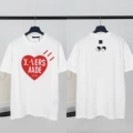 White letters red heart print 48