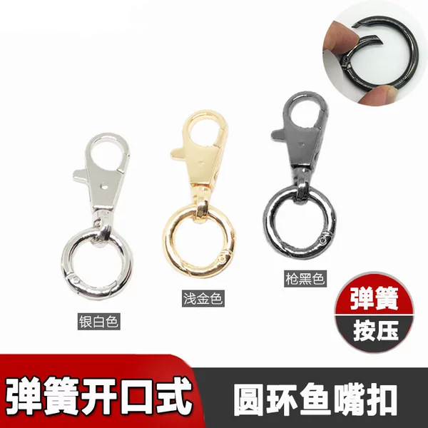 Fangyuan Wholesale Bag Accessories Backpack Buckle Hook Metal Buckle Parts Bag Strap Buckle Detachable