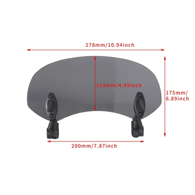 Universal Motorcycle Modification: Motorcycle front windshield
