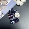 Shiffon swiss watch, hair band, quartz watches, Korean style, floral print