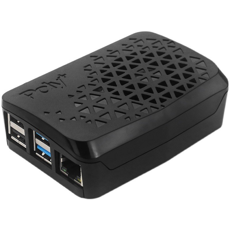 树莓派4B外壳 Argon Poly+ PWN调速铝底座散热风扇带开关机箱盒子