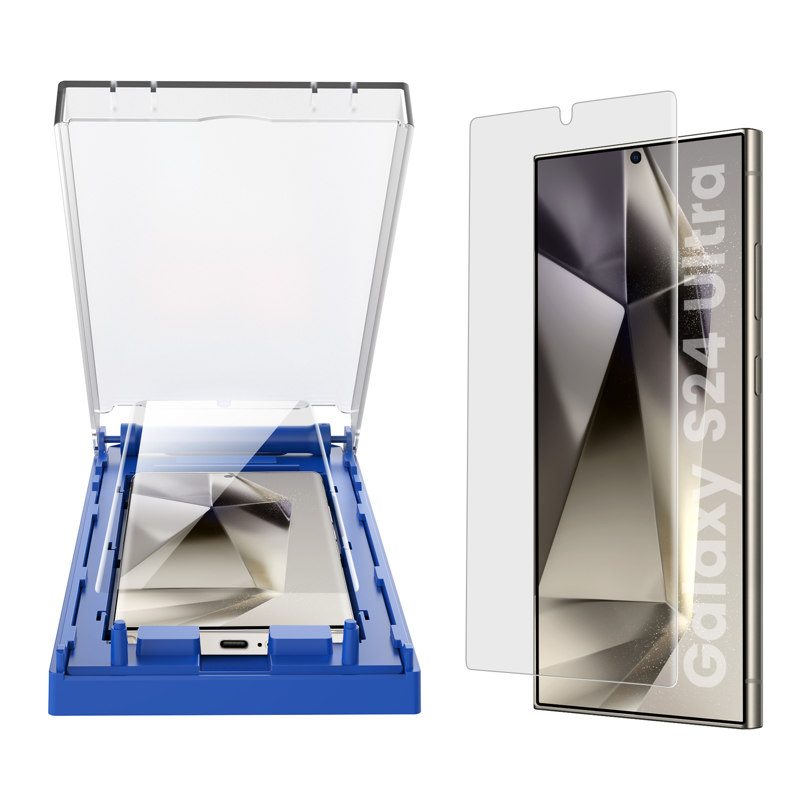 Aplicable a Samsung SamsungS23Ultra/22/21/20 +/20 superficie curva tire de la cabina libre de polvo película de pantalla completa