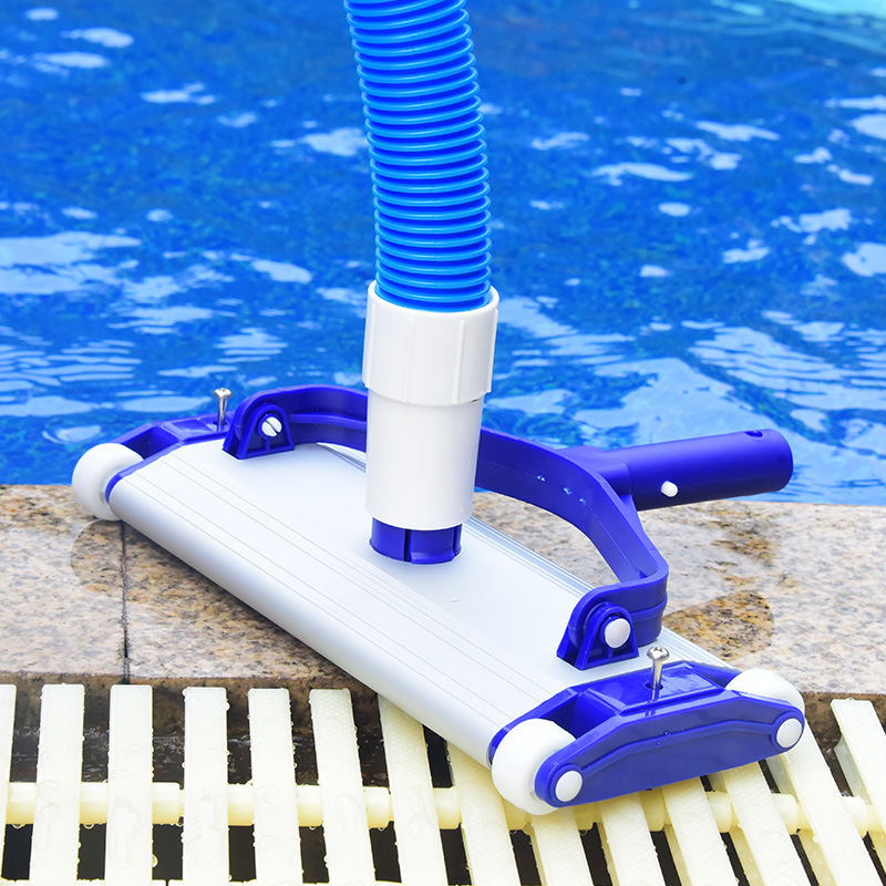 Cabeza de succión de piscina máquina de succión de suciedad con cepillo de acero inoxidable ventosa acero inoxidable accesorios de equipos de tubería limpia de piscinas