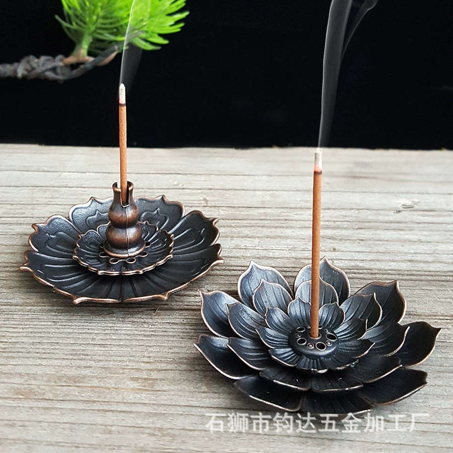 Курильница из сандалового дерева для дома, в помещении, агаровое дерево, держатель для благовоний для спальни, основание, тарелка в форме лотоса, держатель для благовоний, тыква, держатель для благовоний