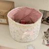 Sweetheart Lace [Cylinder Storage Basket] (Pink Rose)