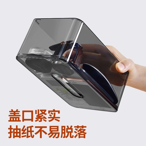 Bathroom tissue box, living room creative home decor, Instagram-inspired, light luxury transparent multifunctional acrylic paper towel holder