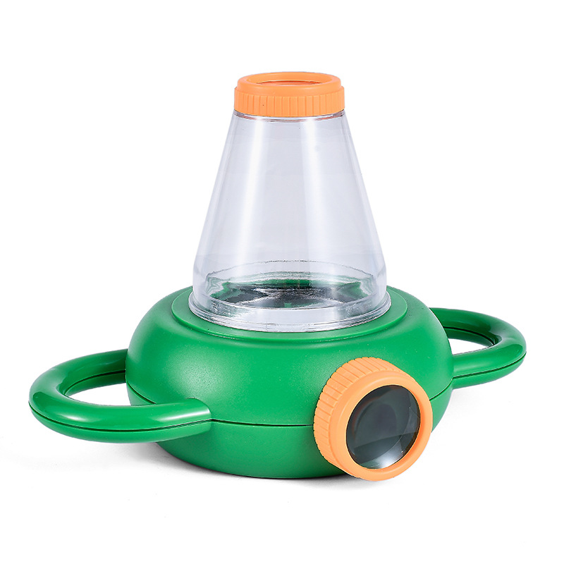 高倍高清儿童节日礼物套装含蜘蛛益智昆虫观察器便携手持放大镜