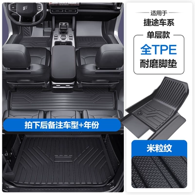of the Door Sills, Modelə uyğun ayaqaltı - please-leave-a-message-or-note-the-model-year-when-placing-an-order-rice-grain-pattern-tpe-door-sill-mat-tpe-trunk-mat