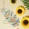 Crystal, hairgrip, big hairpins, ponytail, high-end hair accessory, Korean style, flowered, wholesale