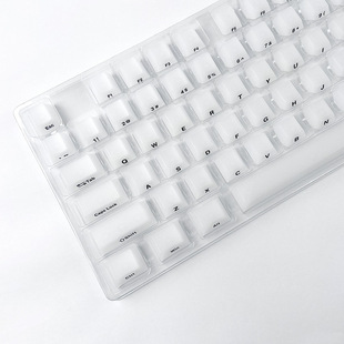 Оригинальный высокотуманный PC прозрачный колпачок прозрачный колпачок с печатью на стороне 123 клавиши небольшой полный набор