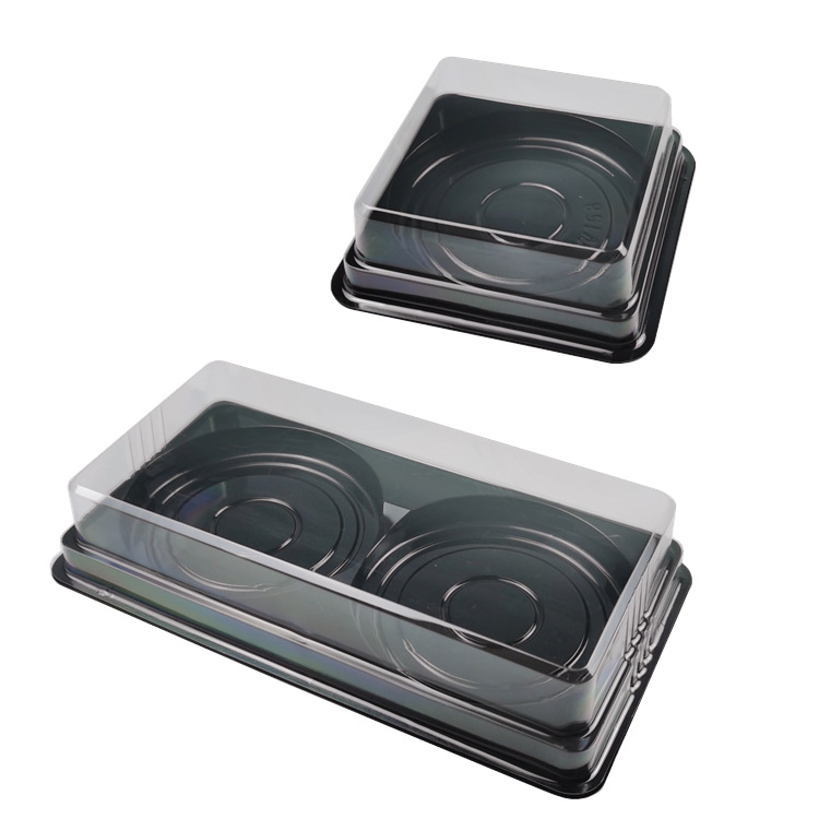 Caja de embalaje de rosquilla 50g dos piezas de espesor bolsa de hilo de carne seca transparente de una sola pieza caja de embalaje de la ampolla caja completa al por mayor