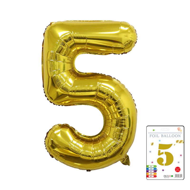 Globo digital de 32 pulgadas, embalaje de tarjeta de papel independiente, versión estadounidense, película de aluminio delgada, embalaje fino, papel de aluminio, globo de cumpleaños