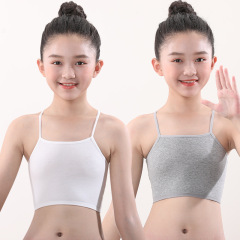 8-16 years old girls' underwear girl's initial development vest strap little girl junior high school student children' bustier 