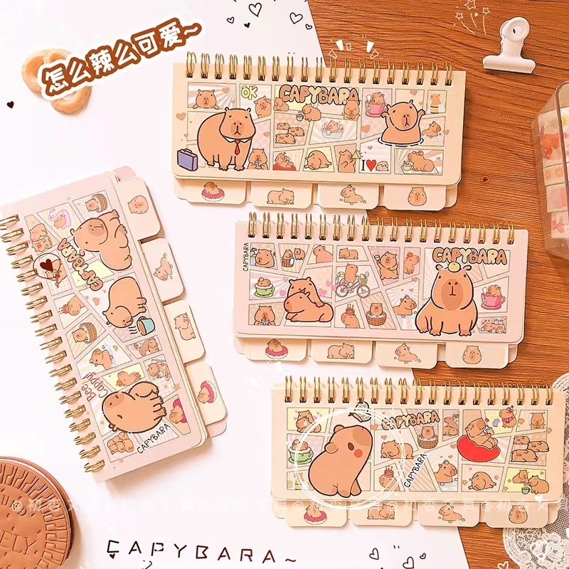 11928 Libro de clasificación de estilo de piano de Kapibala Libro de anillo de sentido avanzado de estilo ins Libro de clasificación lindo