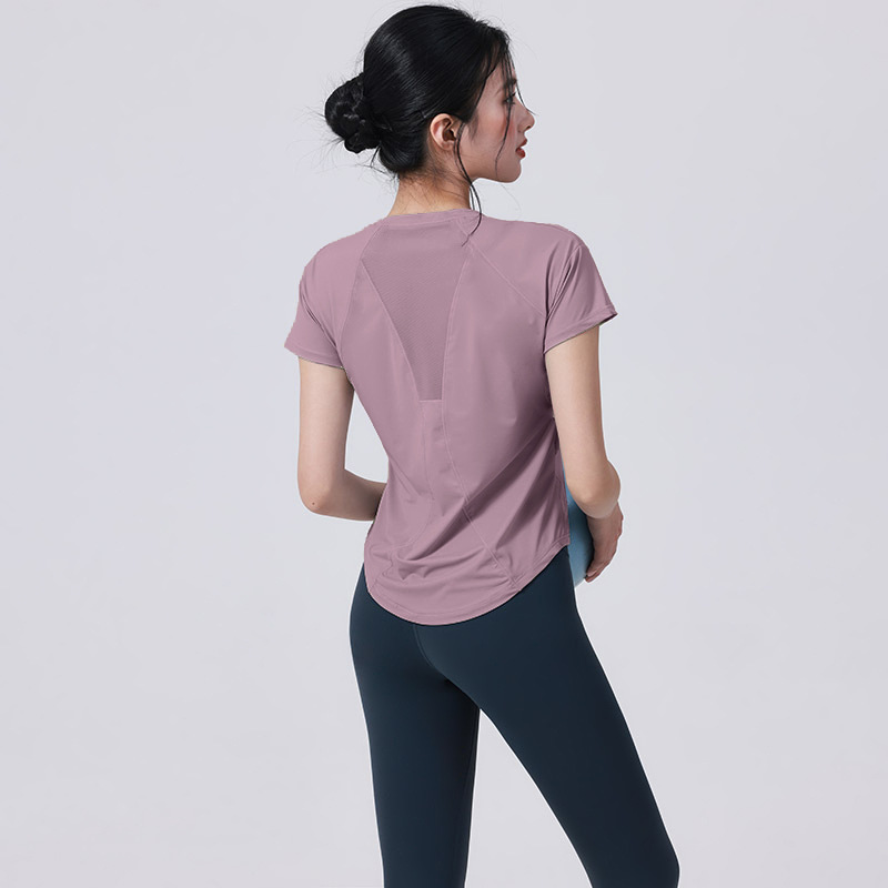 Quick-drying Sports Suit Women's Yoga Fitness Suit Loose Running Top Fitness Suit Women's_desvips.com
