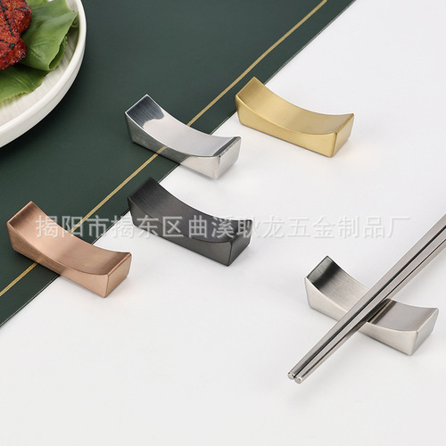 304 stainless steel chopstick rest hollow chopstick holder chopstick pillow public utensil hotel dining table restaurant tableware