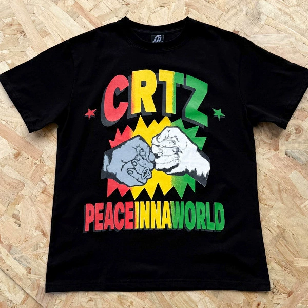 Corteiz drill стиль европейский и американский CentralCee та же футболка с короткими рукавами t shirt с принтом