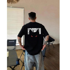 2025 新しいヨーロッパメンズ半袖 Tシャツ夏の純粋な綿 Tシャツアメリカンホットスタイル半袖カジュアル多用途トップ T
