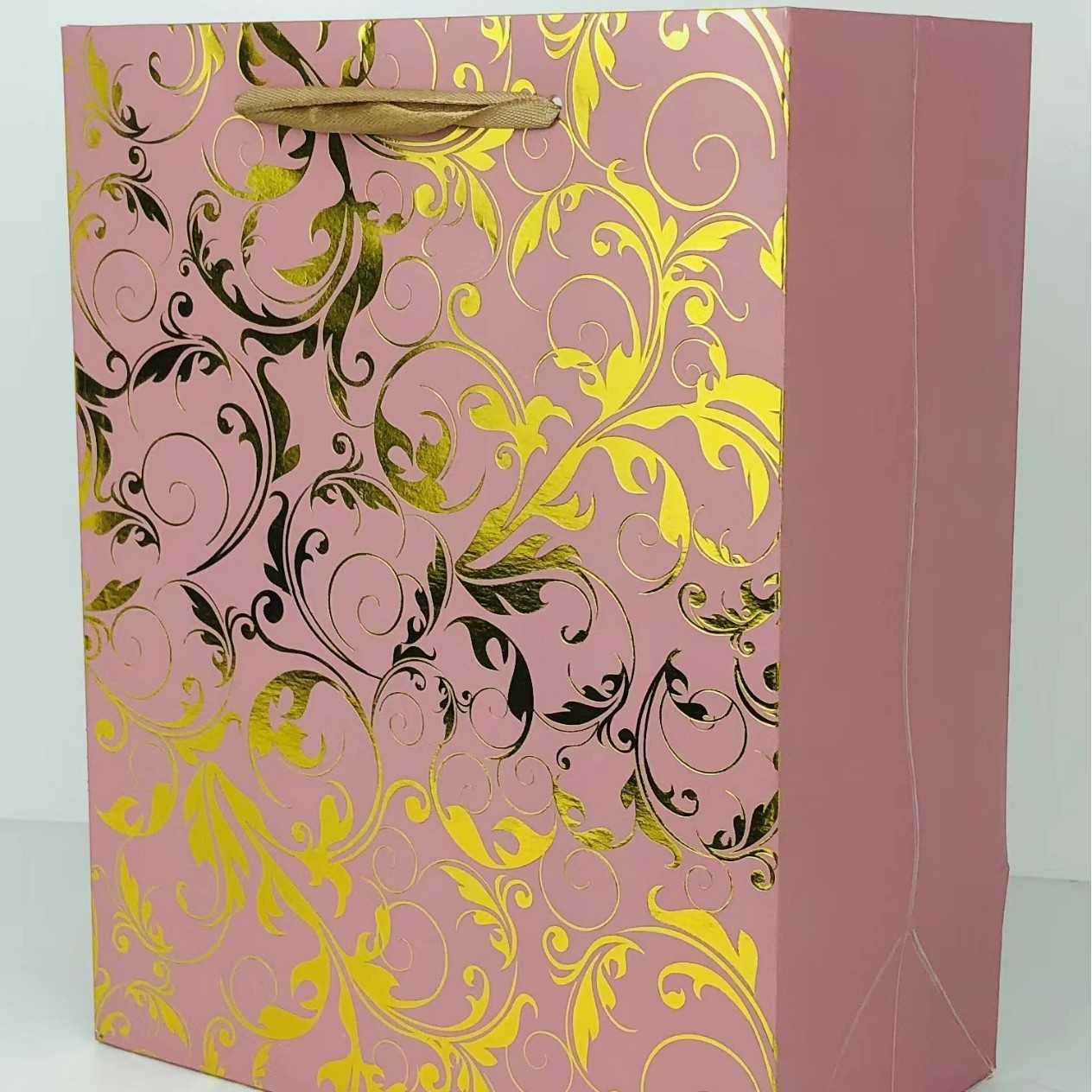 现货烫金单色印刷花纹系列手提袋礼品袋购物袋跨境专供