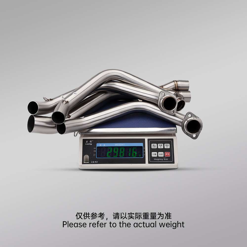 Mt09 Modified Double Oxygen Port Front Exhaust Pipe Tail Muffler Set 2021-2024 Non-Destructive Installation