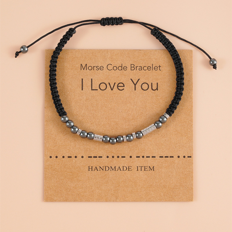 1 Piece Quantity Casual Simple Style Geometric 304 Stainless Steel Rope Hematite Wholesale Bracelets