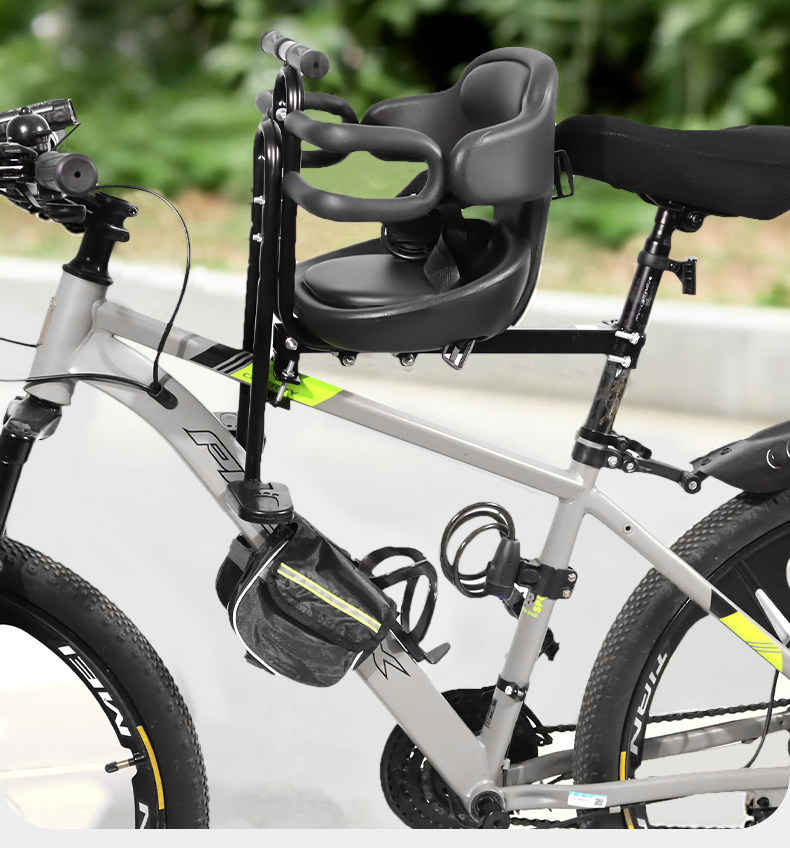 Mountain Bike Child Seat, Front-Mounted, Safe, Stable, and Easy to Install, Baby Riding Seat