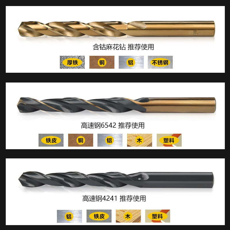 Perforación de perforación de torsión perforación de metal doméstica carpintería de acero inoxidable torsión multifunción 1 - 10mm