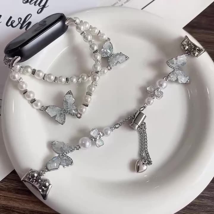 Suitable for New Butterfly S10 Watch Strap S9 Apple Watch Strap S8 Female Applewatch Classy Watch Strap