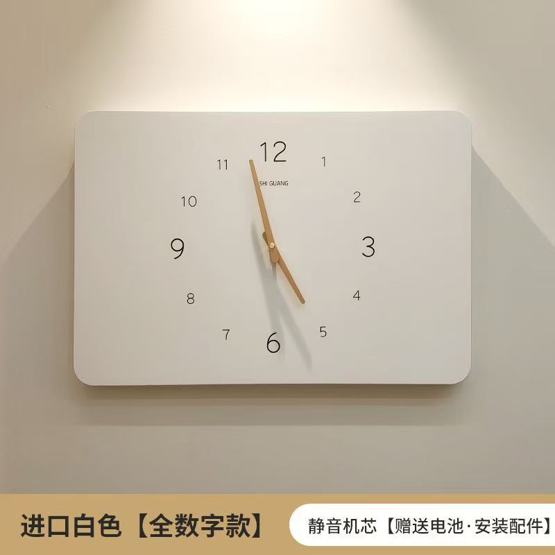 Decorative Painting for Electric Meter Box, Simple Vertical Wall Clock, Wall Painting for Concealing Electric Switch and Distribution Box, Clock with Holes to Hide Imperfections