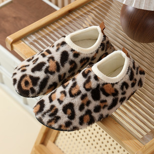 Autumn and Winter adult floor shoes and socks non-slip fleece-lined couple home indoor cotton shoes thick bottom cool insulation mute warm socks