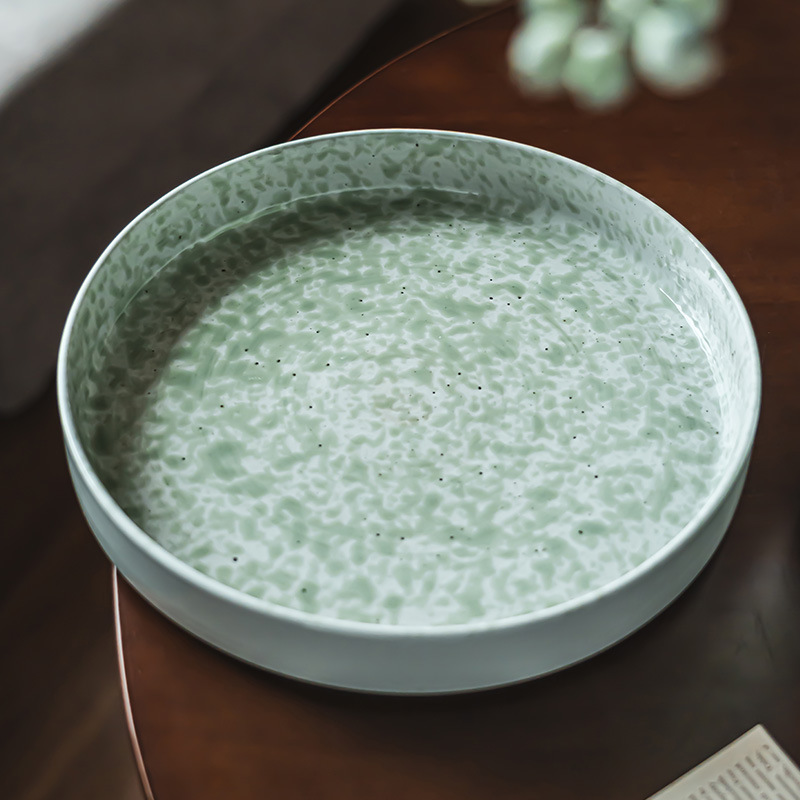 Plato de cerámica profunda creativo de tinta platos de platos