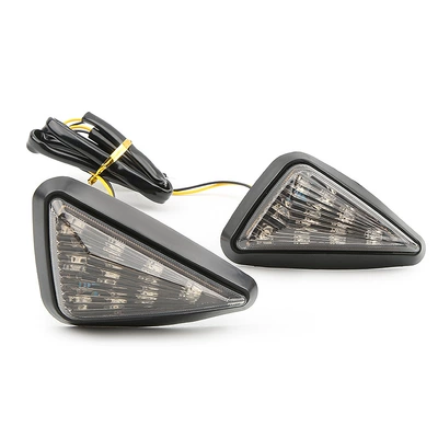Foreign Trade Specializes in Motorcycle Sports Car Modified Led Triangle Turn Signal Large Displacement Indicator Light Front Turn Signal Accessories (Dönmə işıqları) - sports-car-triangle-turn-signal