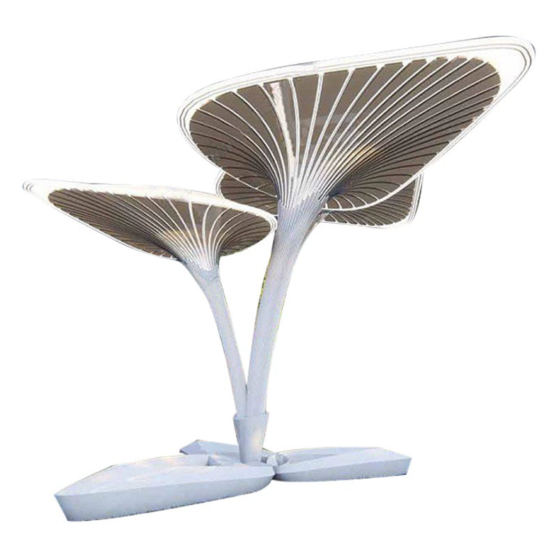 Наружная пергола из нержавеющей стали, ландшафтный коридор со стальной конструкцией специальной формы, современный металлический павильон, кованая скульптура в форме дерева.