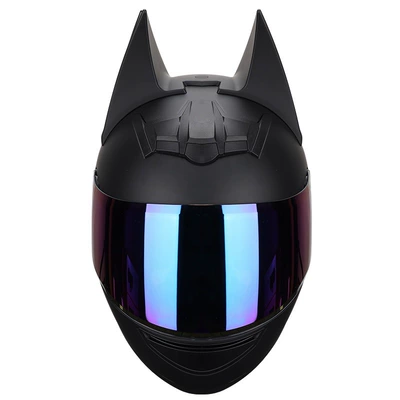 Helmet, Motorcycle Full-Face Helmet, Motosiklet kaskı (dəbilqə) - matt-black-max-phantom-lens-s