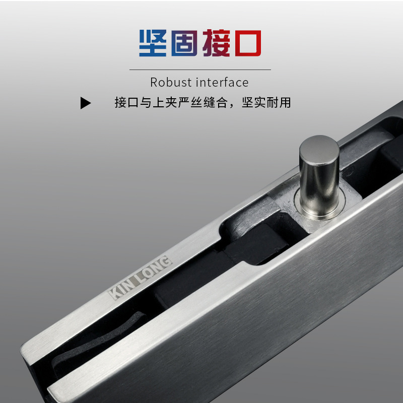 坚朗门夹不锈钢无框玻璃门地弹簧门顶夹通用型配件批发-阿里巴巴