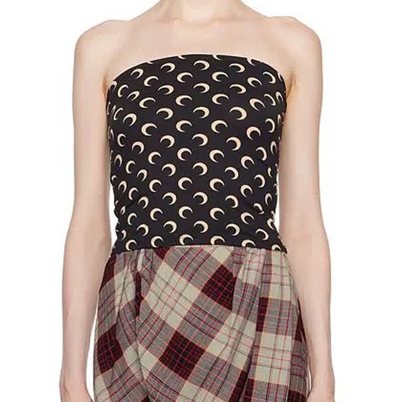 Niche Trendy Brand Marinee Moon Tube Top, Same Style as Jennie, Yu Shuxin, Rose, Zhao Lusi, and Park Chae-Young