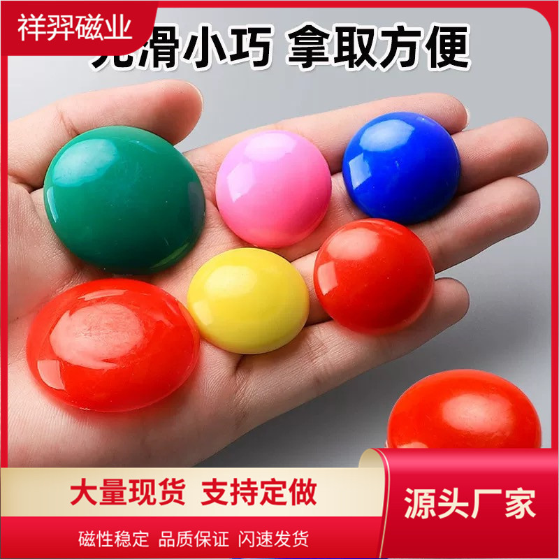 2cm白板磁钉彩色塑料外壳磁扣办公磁铁 蘑菇型铁氧体永磁石教学磁