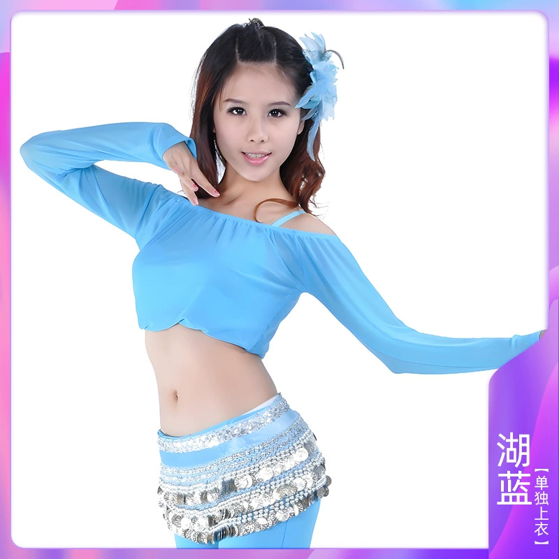 Transparent shoulderless bottoming tops, belly dance tops, belly dance costumes, tribal style costumes