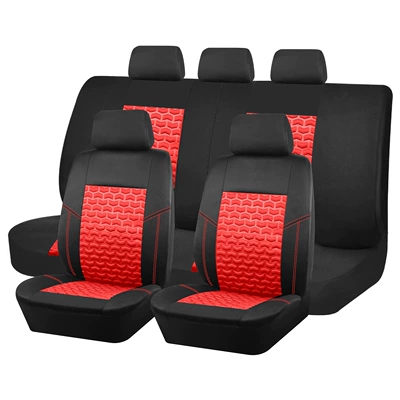 Cross-border hot sale General Motors seat cover press frame suitable for most models (Universal seat cover) - red-4-piece-set-2-front-seats