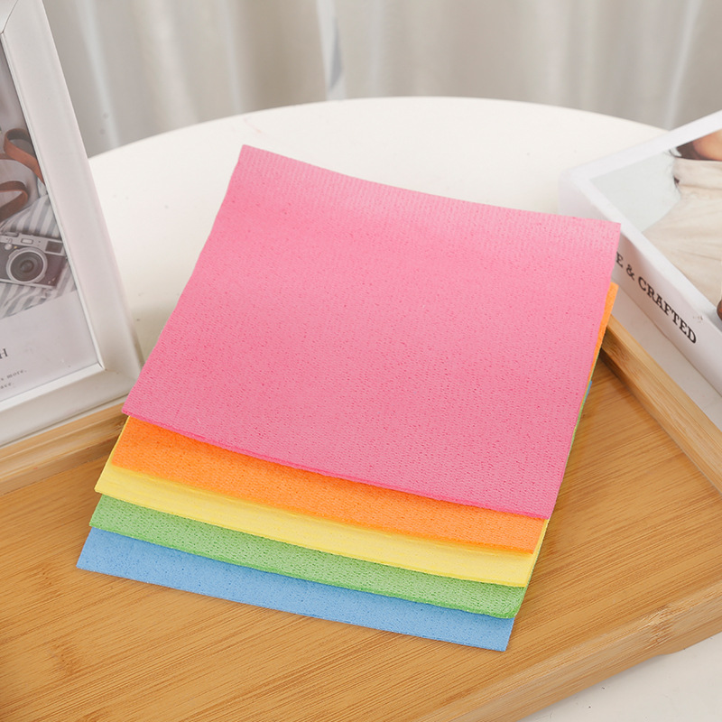 國(guó)產(chǎn)木漿棉抹布廚房清潔用品洗碗刷鍋擦桌百潔布