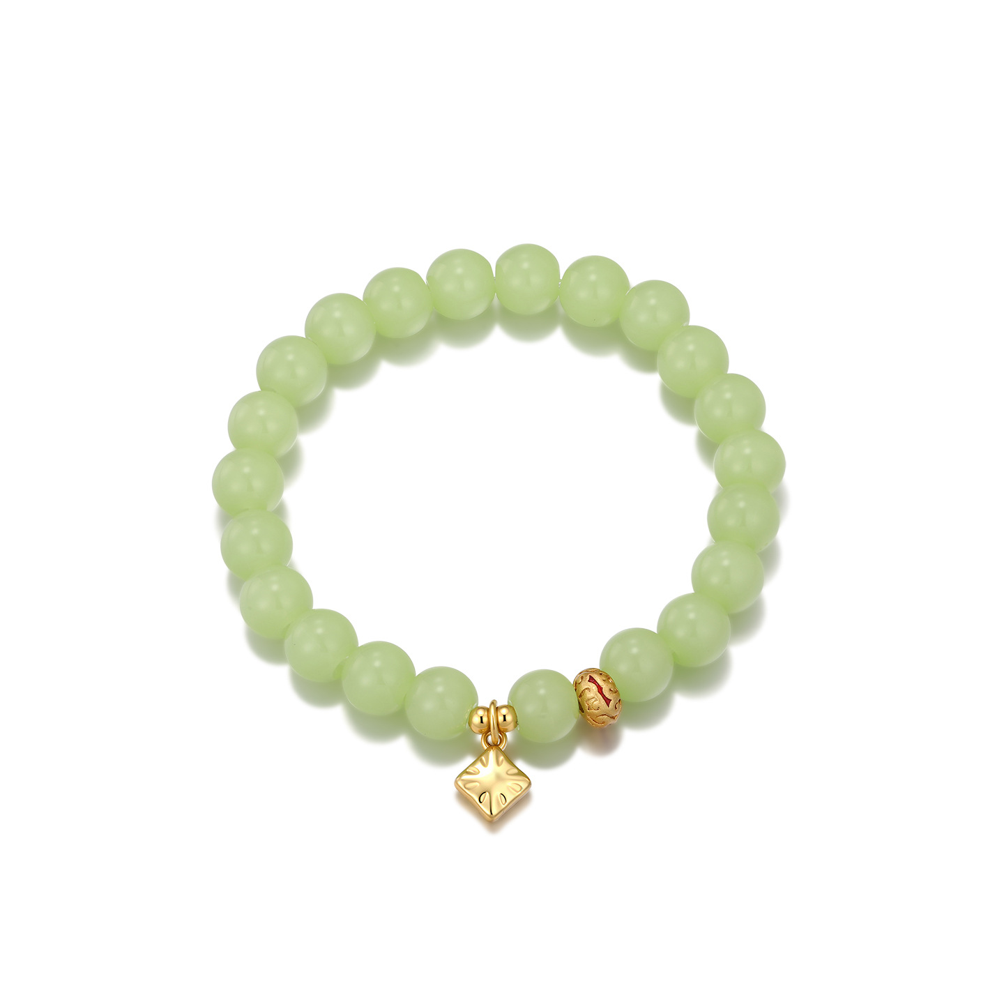 Xuping nueva moda china imitación de jade pulsera de verano nuevo imitación de oro brilla elegante temperamento joyería al por mayor mujeres image 6
