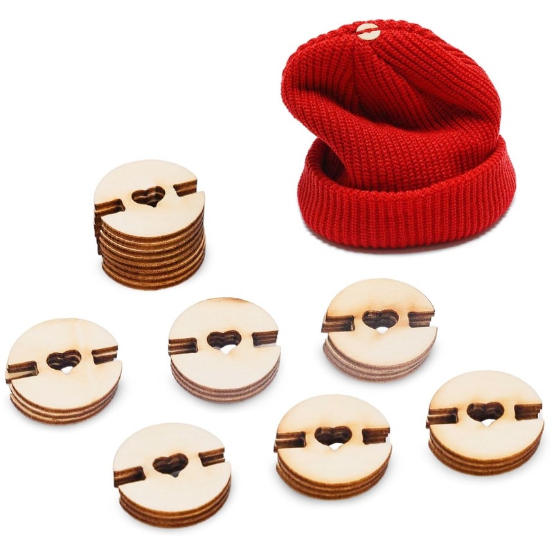 クロスボーダー木製ニット帽子作り留め具ツールWood Pom Poms for Hats button s|undefined