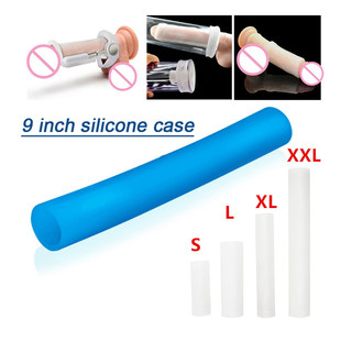 Straight-through super elastic penis protective sleeve vacuum cup connecting sleeve JJ extension stretcher trainer seal ring