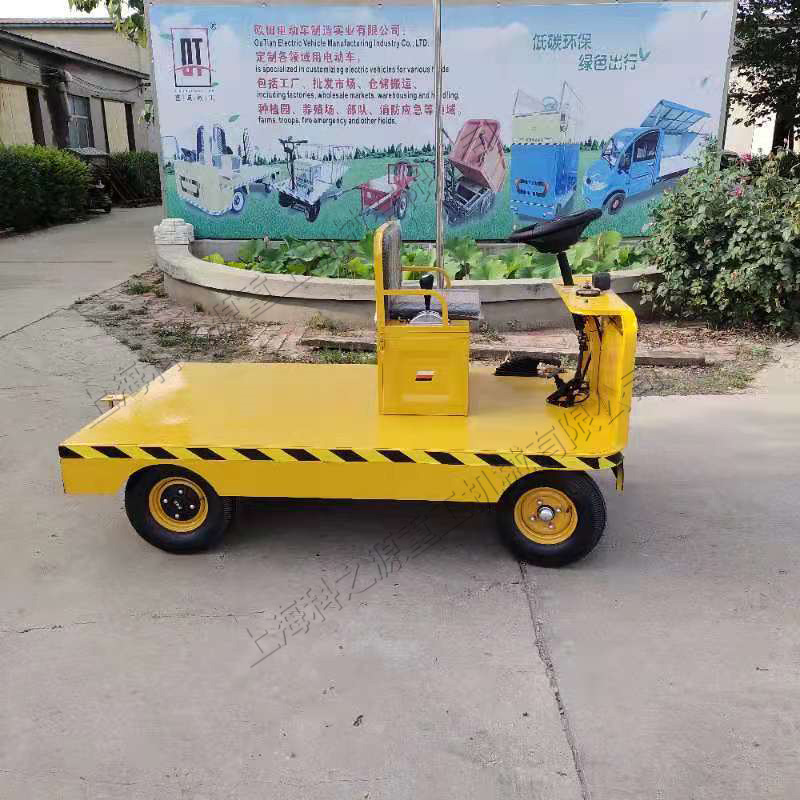 小型电动平板运输车 厂区矿区电动托运车 座驾式电动平板车