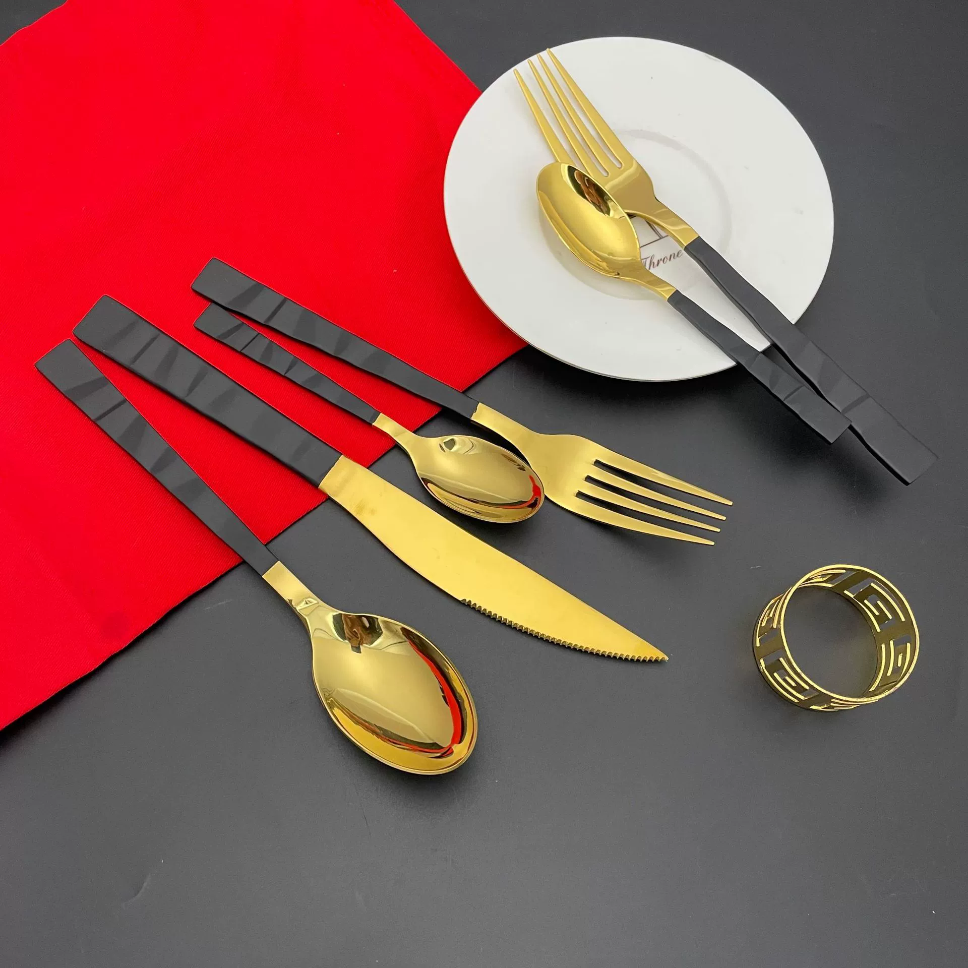 Creative tableware stainless steel, platinum set
