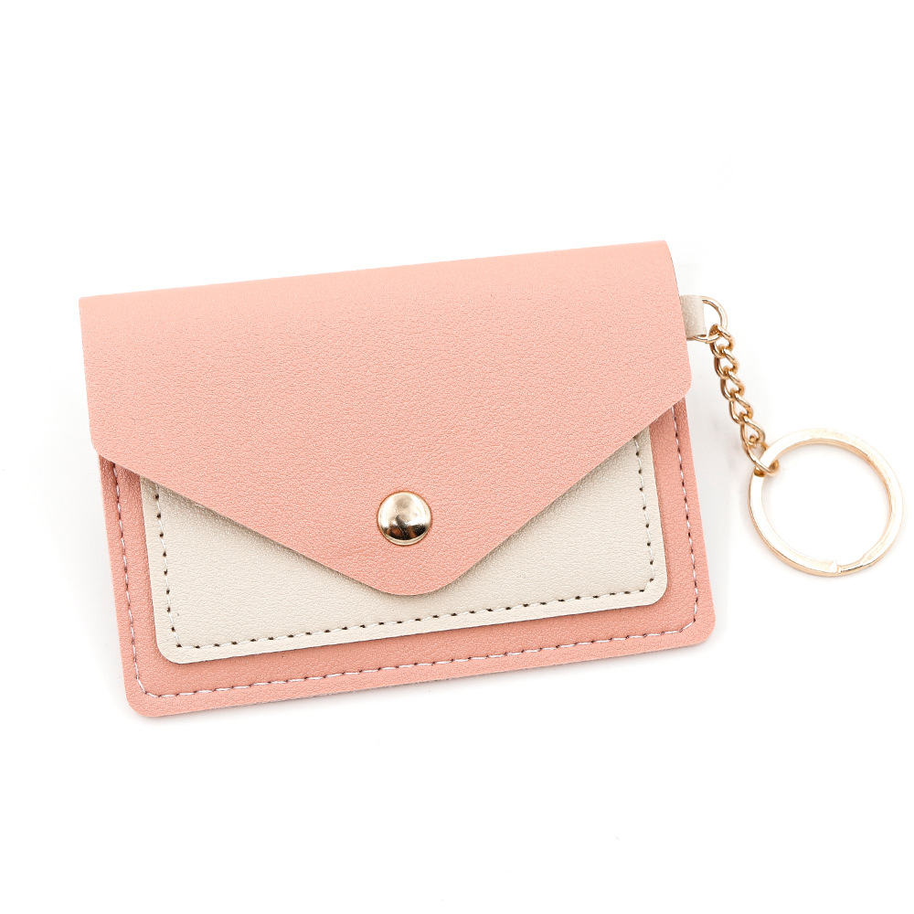 Nuevo nicho simple sobre bolsas de tarjetas creativas de color caramelo tarjeta de estudiantes bolsas de cambio tarjeta de tarjeta de identificación cubierta