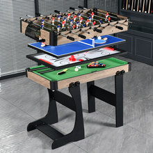 4合1多功能台球桌 游戏桌 足球/台球/冰球/乒乓球桌实木多层板