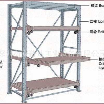 重型模具货架 车间注塑机模具用架子 钢制材料使用时间长耐用