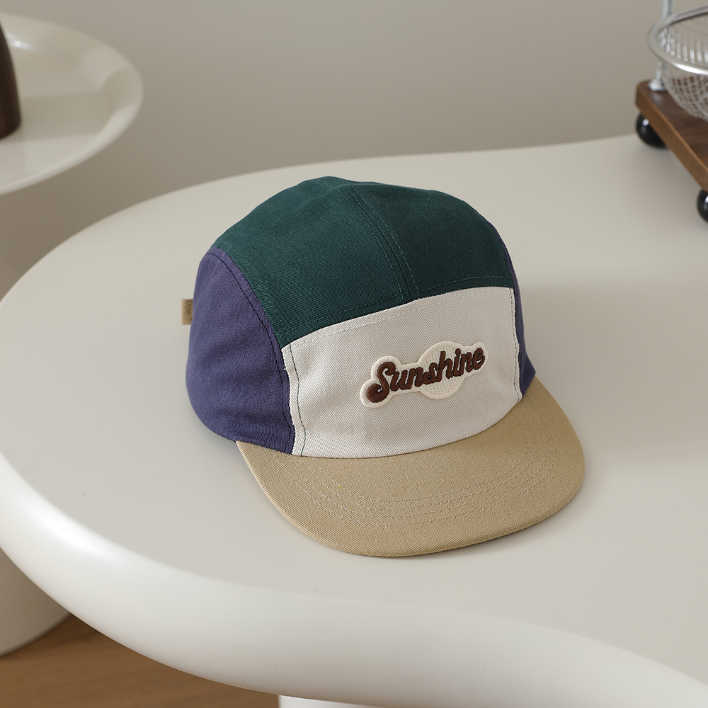 Kids Casual Sun Hat UPF 50+ Children's Winter Hat With Contrasting Colors, Plush Ear Protection, Warm, Unisex, Casual, Baby Windproof Baseball Cap,_voghion.com