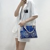 Shoulder bag, denim handheld shopping bag, trend one-shoulder bag